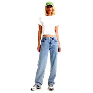 Levi's Low Pro Straight Blue Jeans 31x30 tagged sz 28 #117R